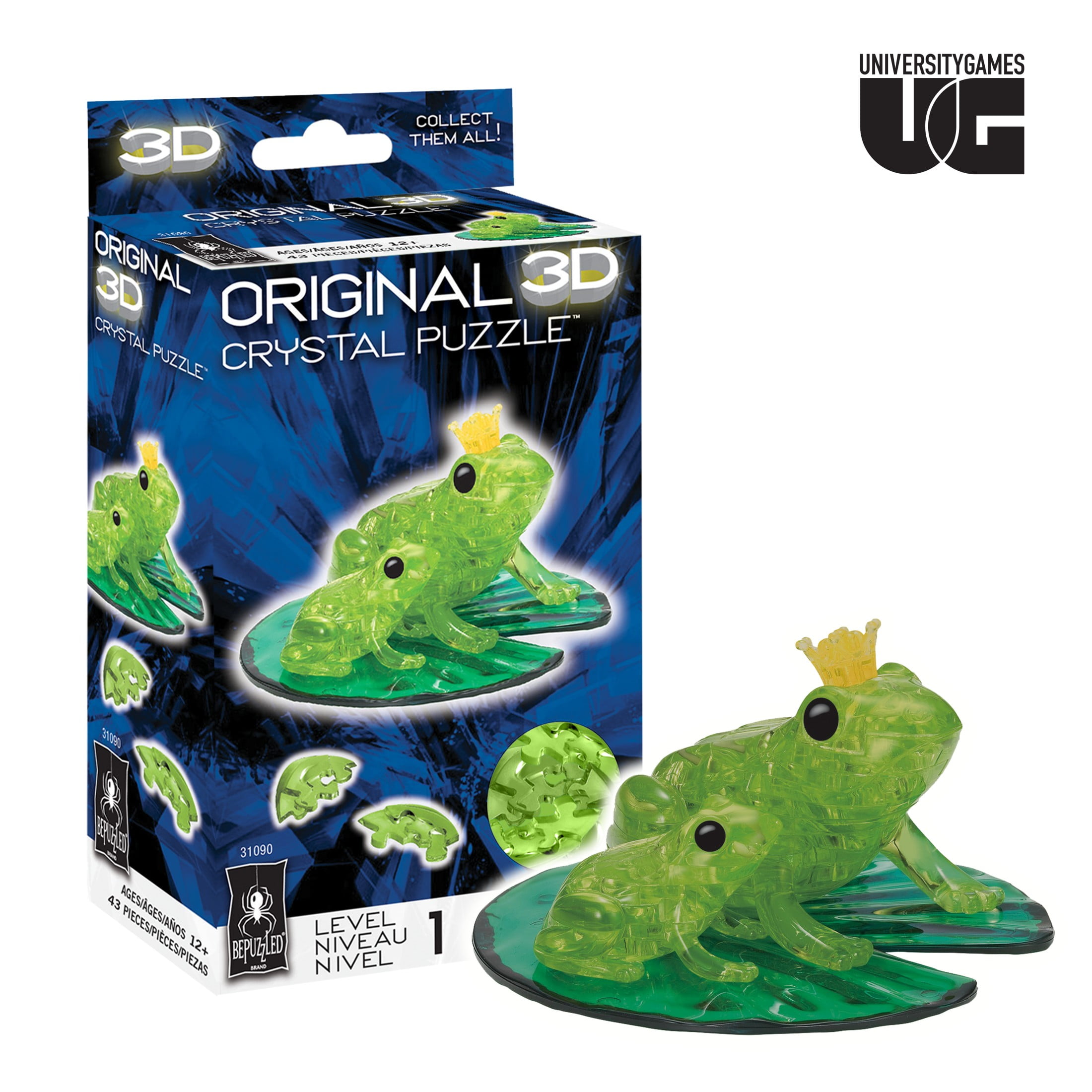 University Games  3D Crystal Frog Puzzle