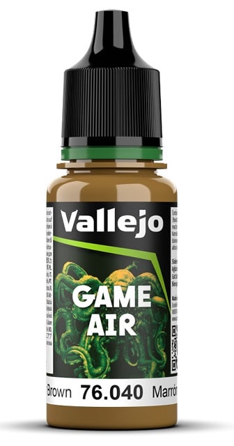 VJP76040 18 ml Game Air Acrylic Paint, Leather Brown -  Vallejo