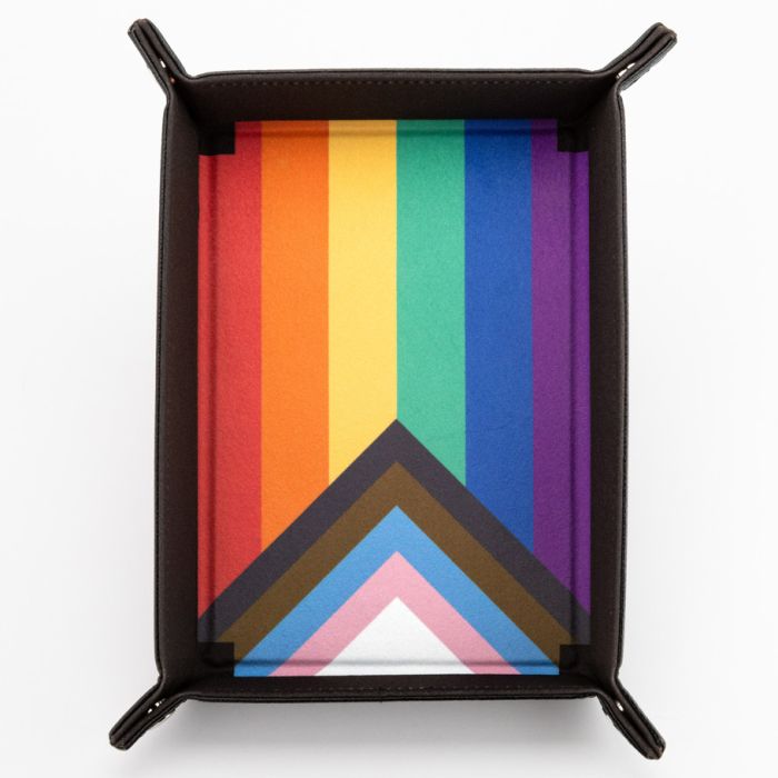 LIC508 Pride Rainbow Flag Folding Dice Tray