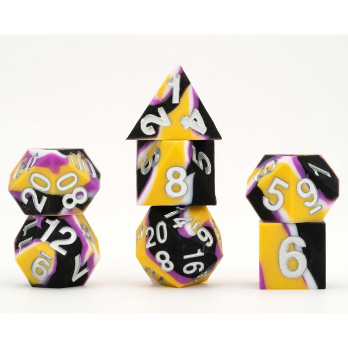 LIC7506 7-Set Sharp Edge SLC Pride Non-Binary Dice