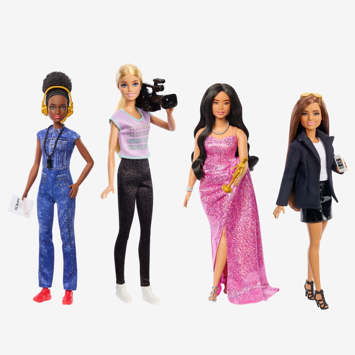 Picture of Mattel MTTHRG54 Barbie Career of the Year Women in Film Dolls Set - Pack of 4