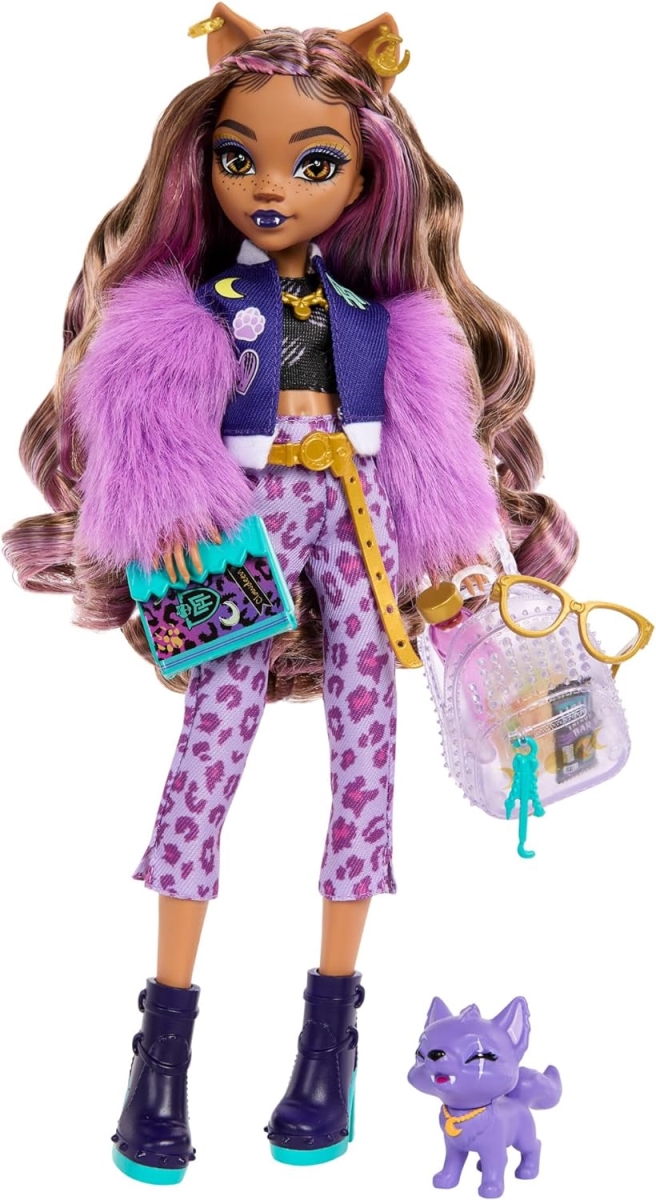 Picture of Mattel MTTHRP65 Monster High Clawdeen Refresh Doll&#44; Pack of 4