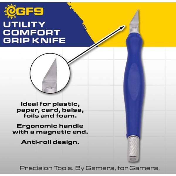 Picture of Gale Force 9 GF9T02 GF9 Utility Comfort Grip Knife