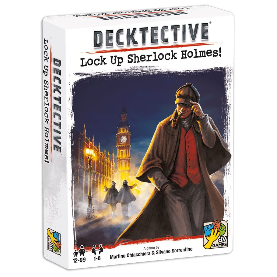 DVG5754 2023 Decktective Lock Up Sherlock Holmes Board Game