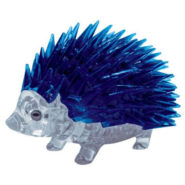 3D Crystal Hedgehog Puzzle, Blue