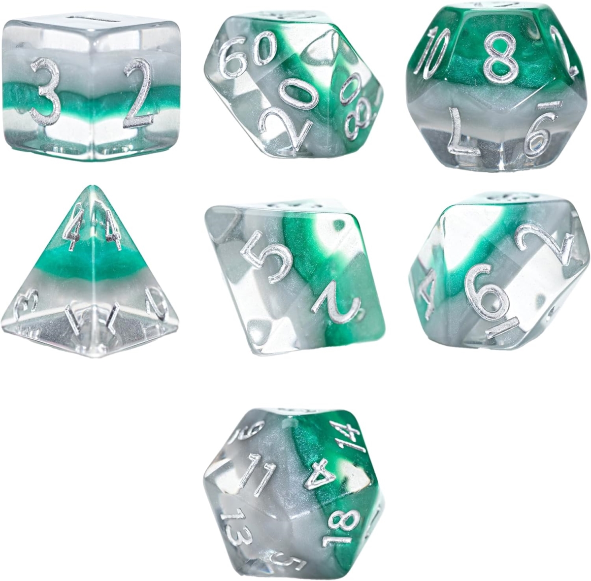 GKGE0920 Elven Cube Eclipse Dice - Set of 7