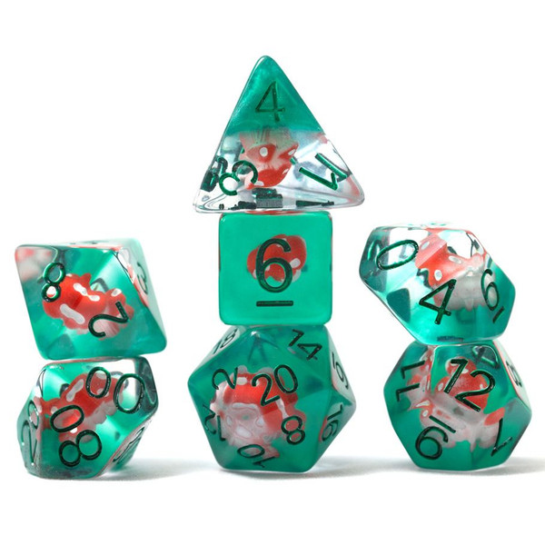 Picture of Sirius Dice SDZ002403 Power Mushroom Dice Set - Set of 7