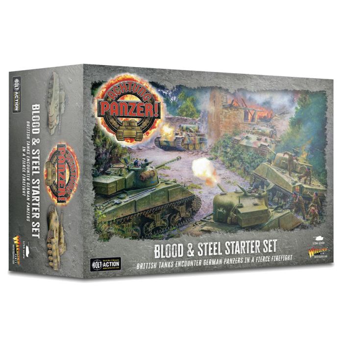 Picture of Warlord Games WRL482010001 Achtung Panzer Blood & Steel Starter Game