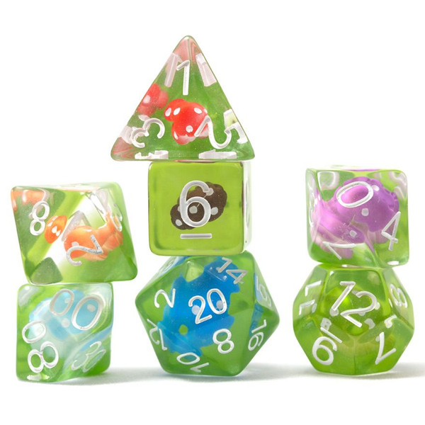 Picture of Sirius Dice SDZ002401 Mushroom Village Dice Set - Set of 7