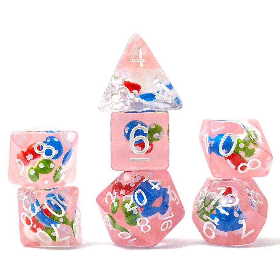 SDZ002402 Magic Mushroom Dice - Set of 7