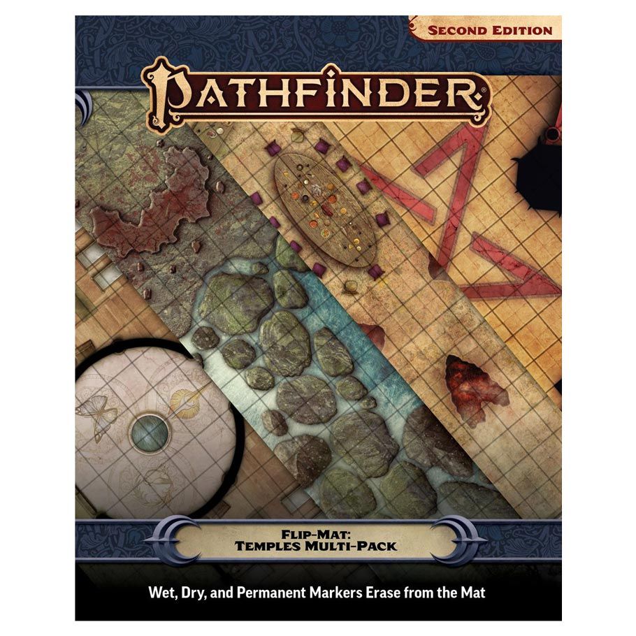 PZO11011-FM Path Finder 2E Temples Multi Pack Flip-Mat