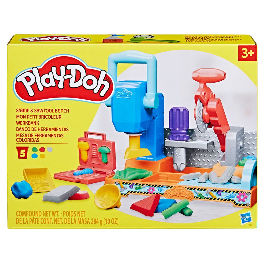 HSBF9141 Play-Doh Stamp N Saw Workbench Toys