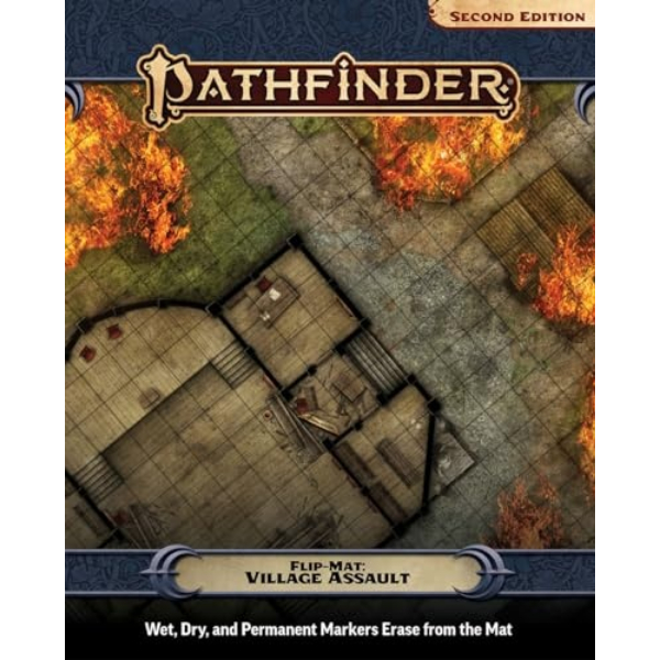 PZO11016-FM Pathfinder 2E Flip-Mat Village Assault Book