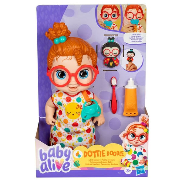 Picture of Hasbro HSBF9965 Baby Alive Lil Dreamer Baby Doll Set&#44; Red - 2 Piece