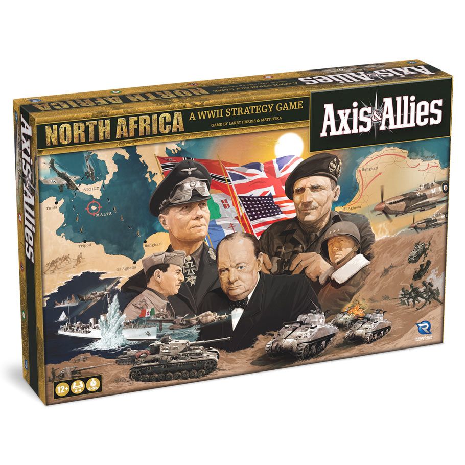 Renegade Game Studios Axis&Allies North Africa Strategy Board Game - Multi