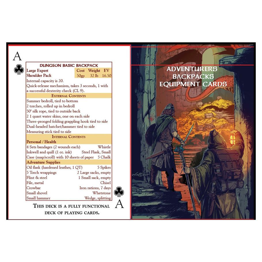 TLG31892 Adventurers Backpack Card Deck Card Games