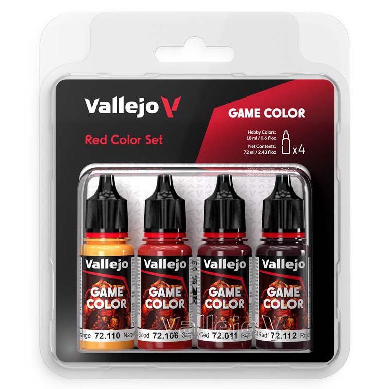 VJP72377 Game Color Paint Set, Red