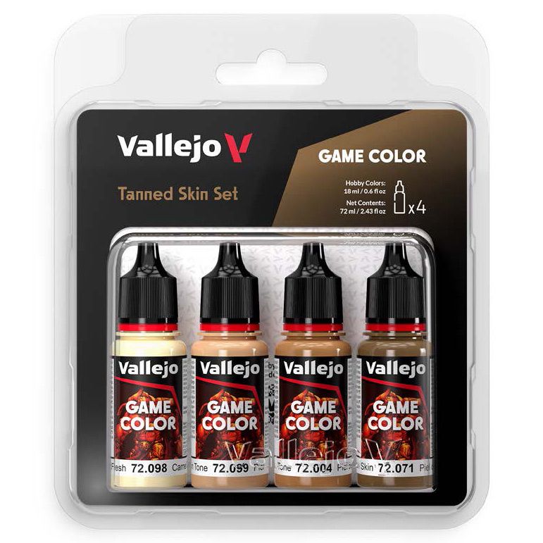 VJP72380 Game Color Paint Set, Tanned Skin