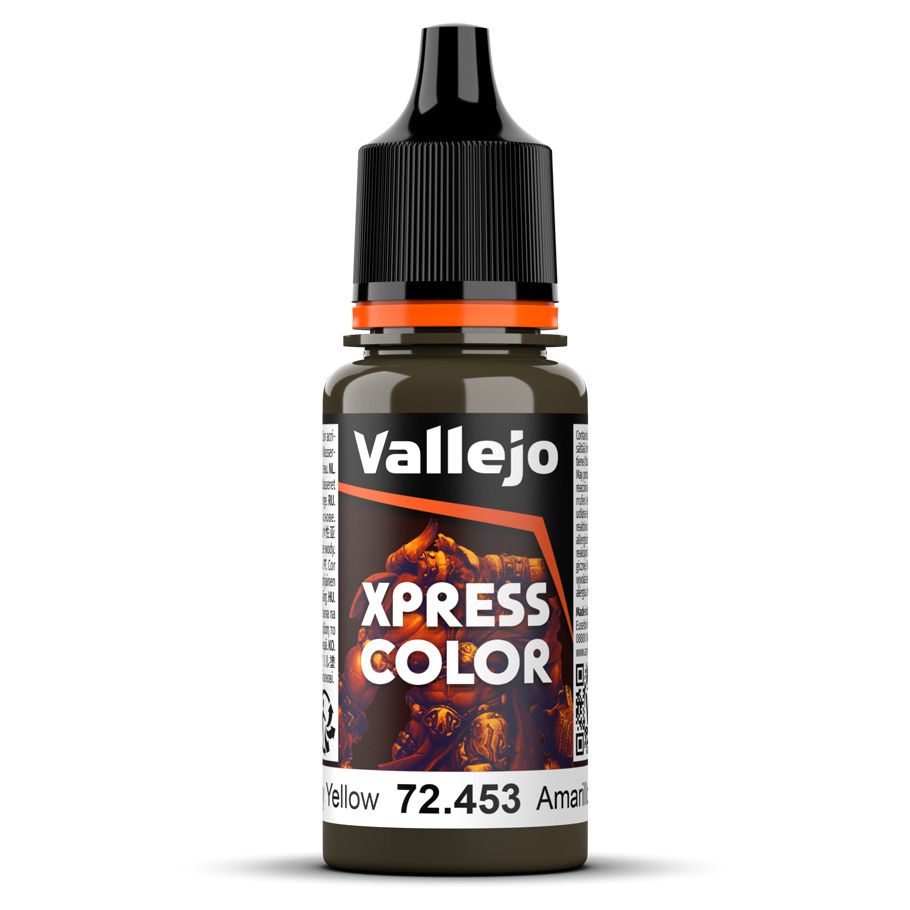 VJP72453 18 ml Game Color Xpress Paint, Military Yellow