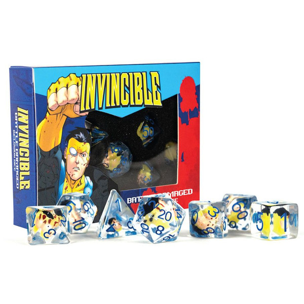 LICIN2 Invincible Blood Damaged Inclusions Dice - Set of 7
