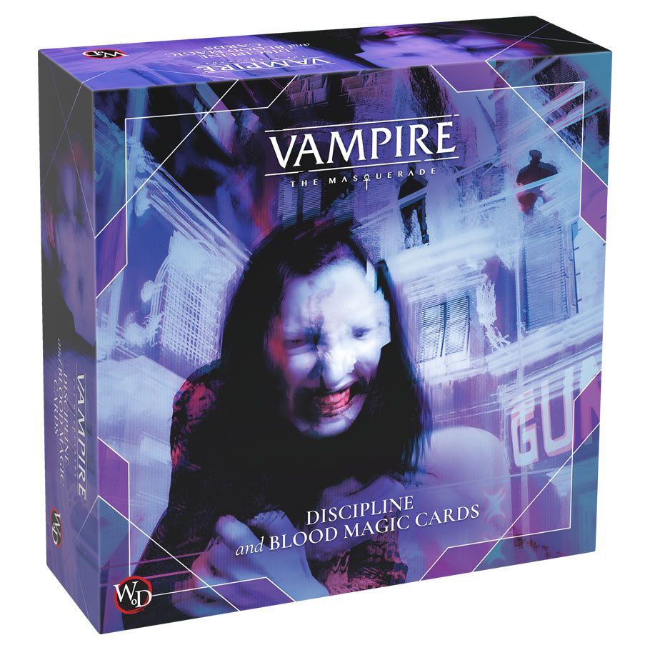 REN02604 Vampire The Masquerade 5th Edition Discipline & Blood Magic Cards Role Playing Game