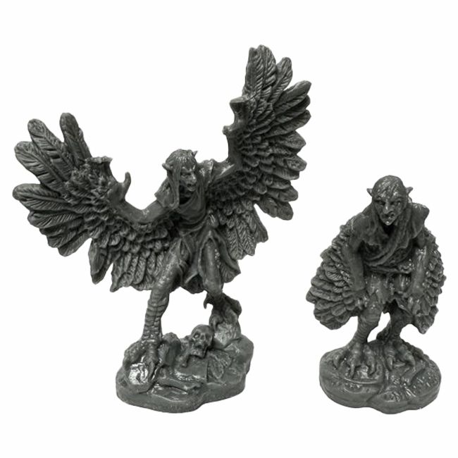 REM44162 Bones Black Harpies Miniature, Pack of 2
