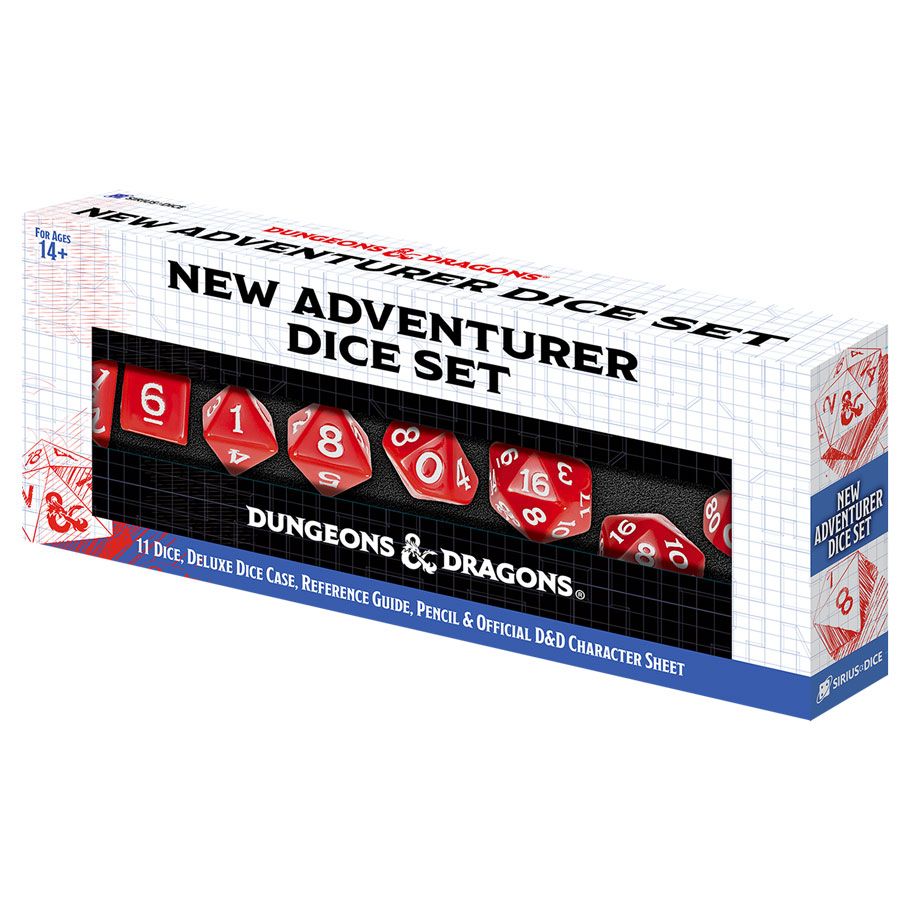 SDZ200202 D&D   Adventurer Dice Set, Red