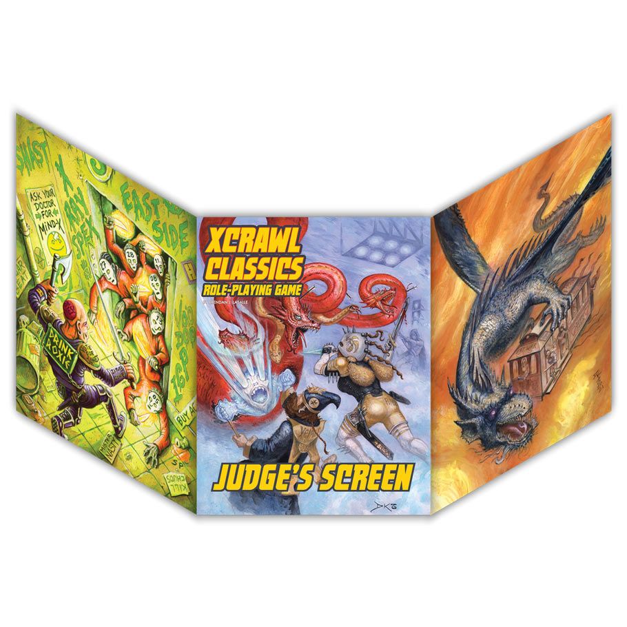 GMGXCC3 Xcrawl Classics Dungeon Judges Screen Role Playing Game
