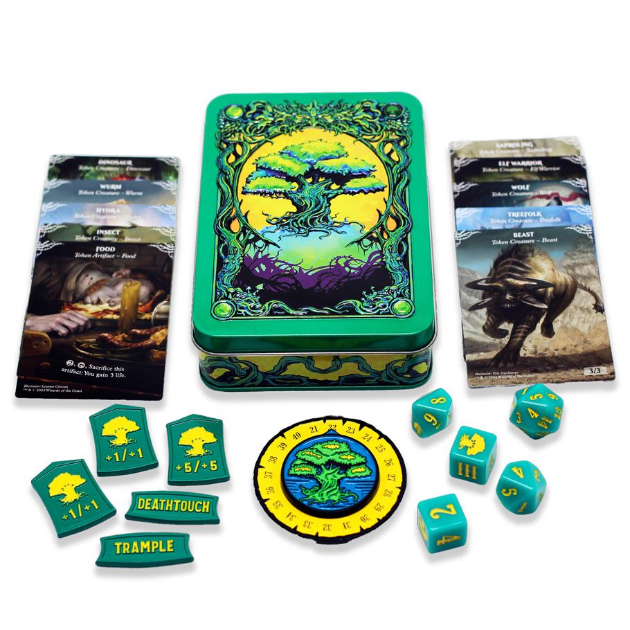 BAG032003 Magic The Gathering Mana Token Set Card Game, Green
