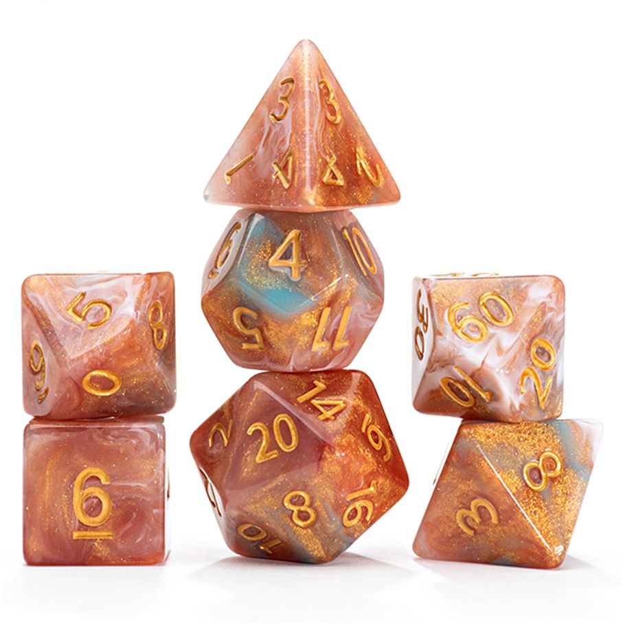 GKGAE703 Cube Aether Heavenly Dice Game, Set of 7