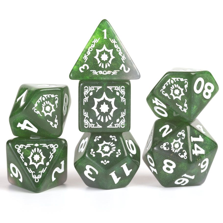 D&D Adventure Cleric Dice Game, Green