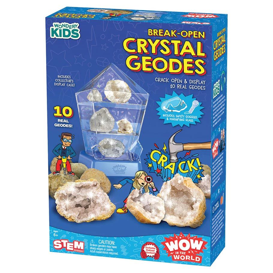 THK545002 Wow In The World Break Open Crystal Geodes Card Game
