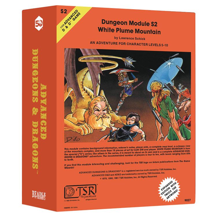 Classic Module Collection Plume Mountain Dice Game, White