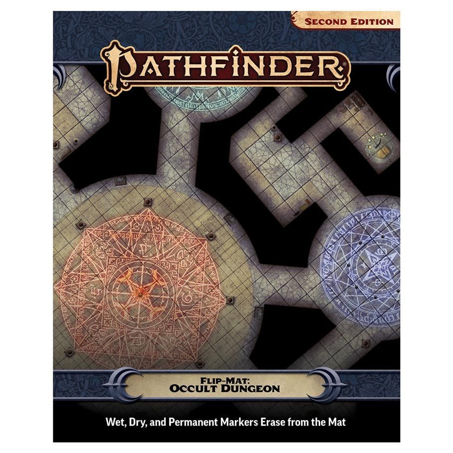 PZO11020-FM Pathfinder 2E - Flip Mat - Occult Dungeon RPG Accessories
