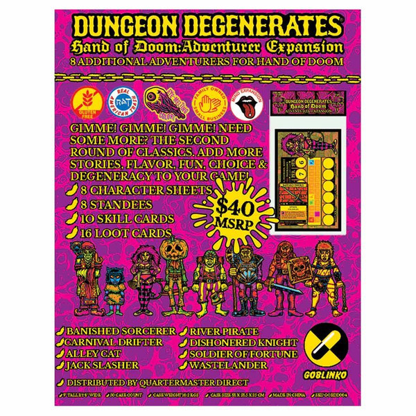 Picture of Goblinko Games GOBDD004 Dungeon Degenerates Adventurers Expansion Board Game