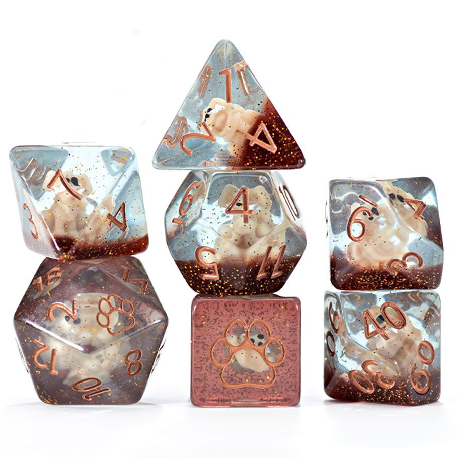 GKGID63 7-Set Cube Inclusion Dice - Puppy