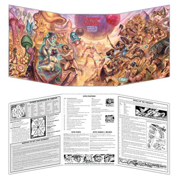 GMG5104J Dungeon Crawl Classics Purple Planet Judges Screen Role Playing Game