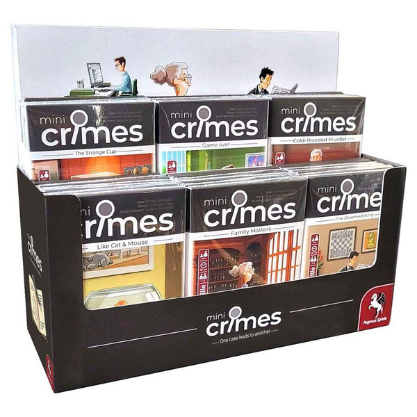 Picture of Pegasus Spiele PES19150 Mini Crimes Assortment Board Game - Pack of 30
