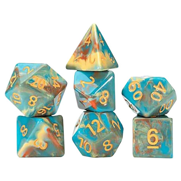 GKGVG2246 Cube Van Gogh Self Portrait Dice Set - Set of 7