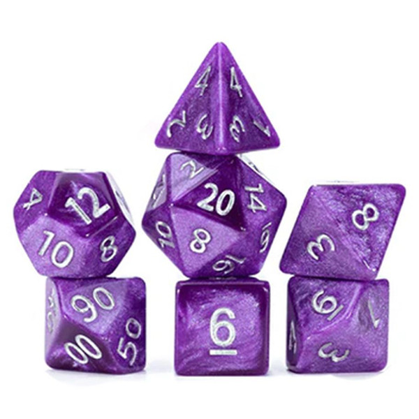GKGMD5 Cube Mercurial Dice 7-Set - Saturn