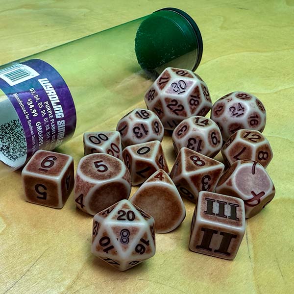 Picture of Goodman Games GMG6095 Dungeon Crawl Classics RPG Wyrdling Sun Bleach Dice - Set of 14