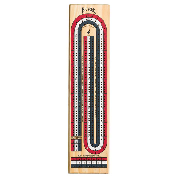 JKR130012124  - Cribbage Board 3 Track Color Coded - 2025 Printing