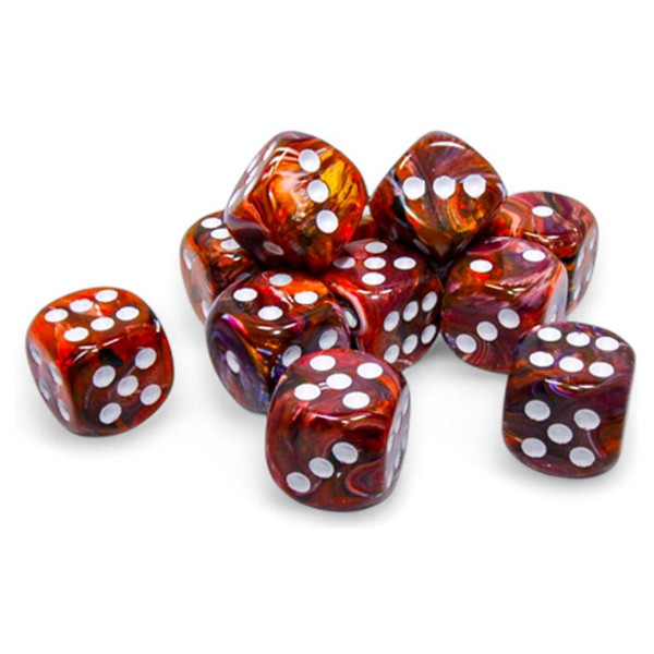 Manufacturing CHX27743 d6Cube 16 mm Festive Symphony - White - Pack of 12