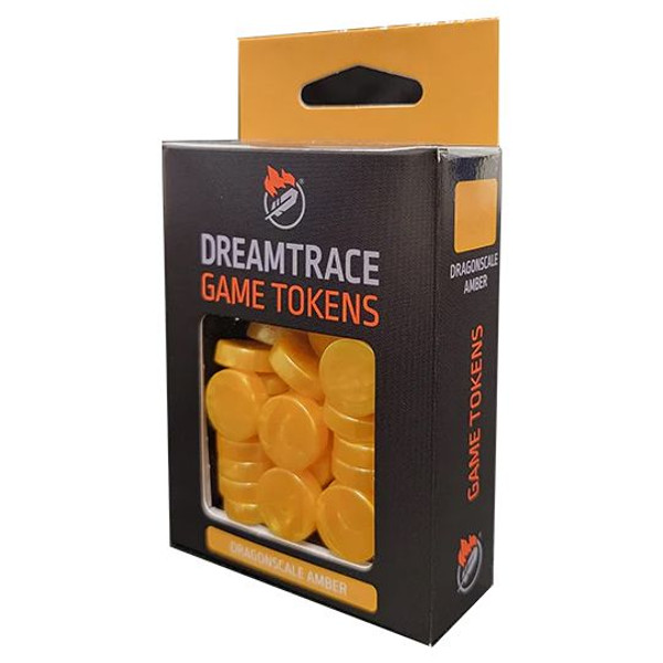 GGXDTTK02 DreamTrace Gaming Tokens - Dragonscale Amber