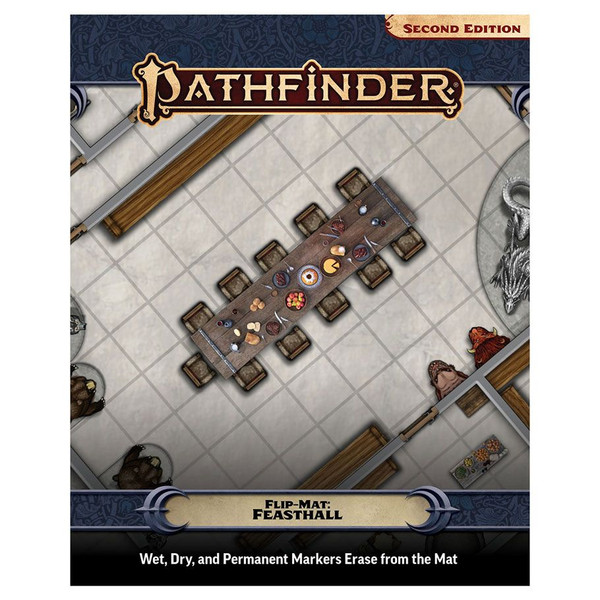 PZO11026-FM Pathfinder 2E Flip Mat Feasthall Role Playing Game
