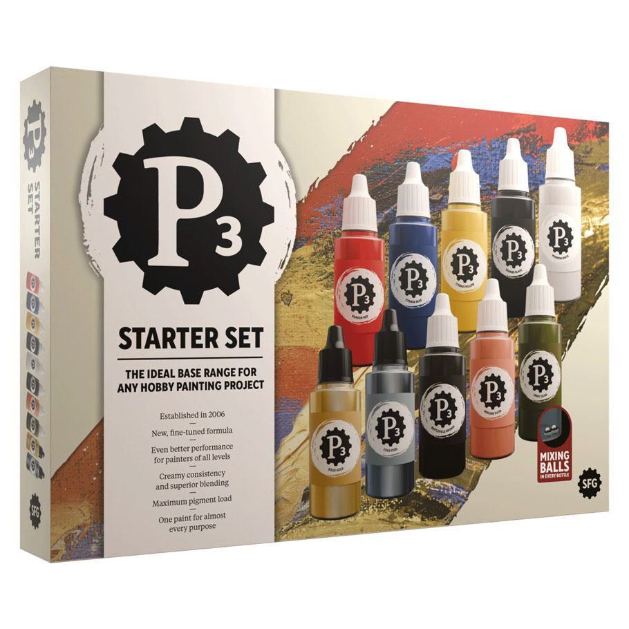 STEP3N128 18 ml P3 Starter Paints - Box of 10