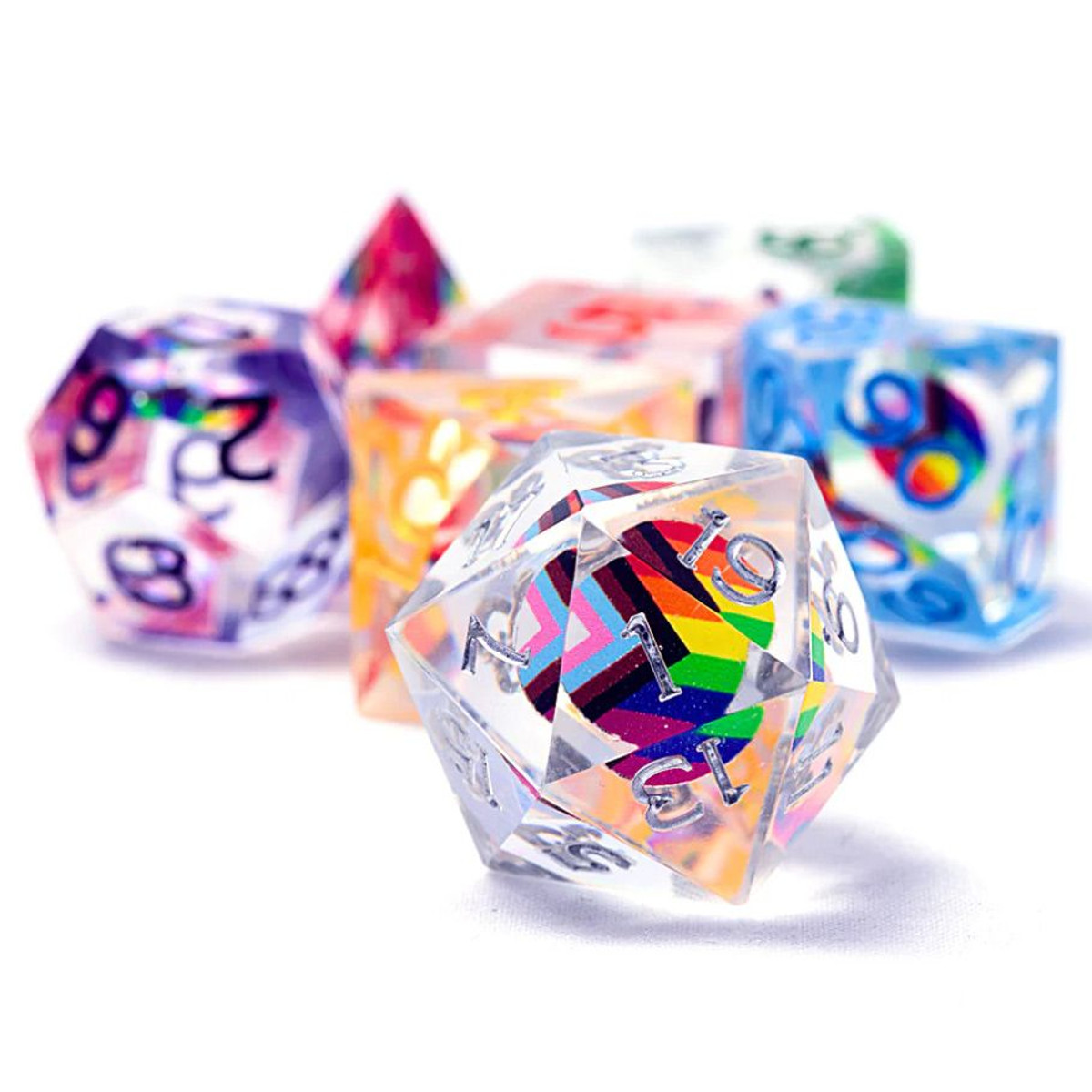 SDZ200001 Dungeons & Dragons - Progress Pride Dice Set