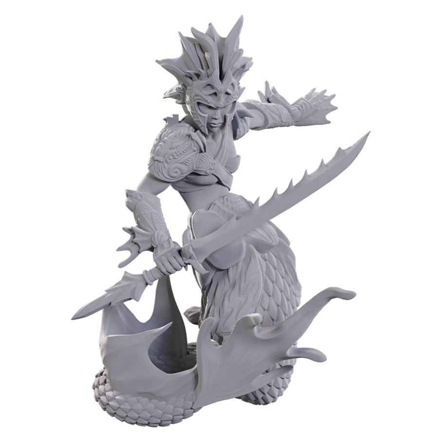 WZK90763 Dungeons & Dragons Nolzurs Marvelous Miniatures - Merfolk Scout