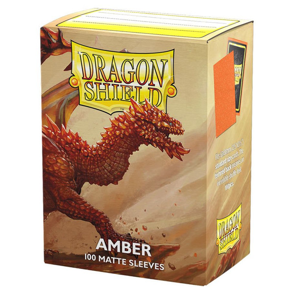 ATM11059 Deck Protector  Matte Amber Card Game - 100 Piece