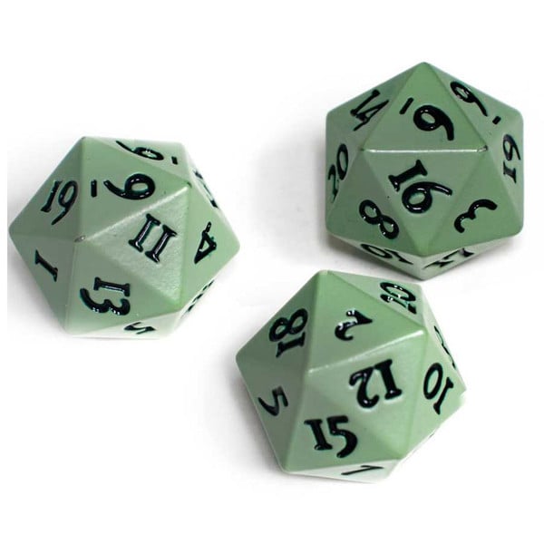 Picture of Ultra Pro ULP16495 D20 Vivid Heavy Metal Cool Matcha Dice Game - 2 Piece
